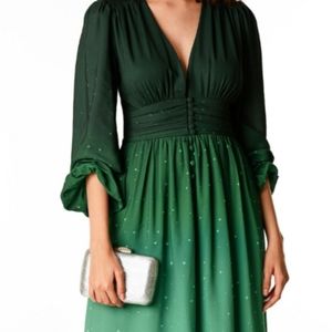 Eshakti green ombre star empire-style dress